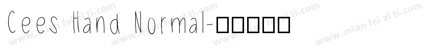 Cees Hand Normal字体转换